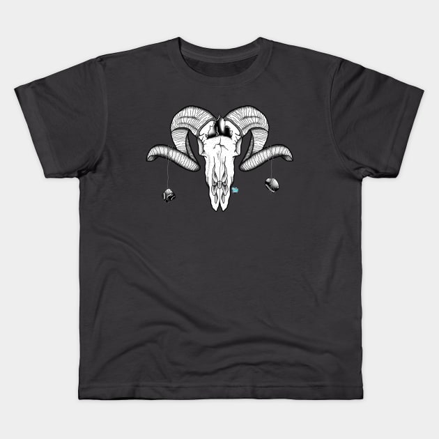 Ram x Black Obsidian Kids T-Shirt by ColorMix Studios